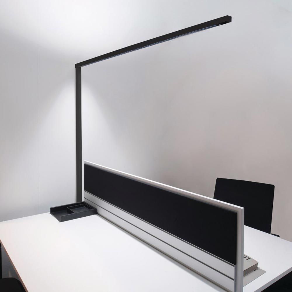 Lentille simple de bureau de bureau 6100lm noire dimmable