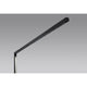 Lens Stehleuchte in Schwarz, minimalistisches Design mit dimmbarem Licht für optimale Bürobeleuchtung.