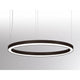 Rinq LED Ring-Hängeleuchte Ø 300cm Schwarz DALI Dimmbar, moderne Aluminiumleuchte mit gleichmäßiger Lichtverteilung.