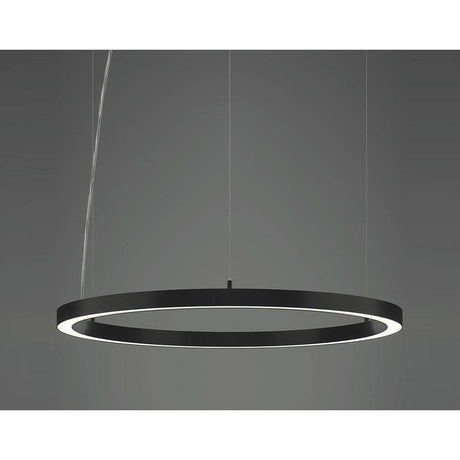 Rinq LED-Hängelampe Ring Ø 150cm Schwarz direkt & indirekt in modernem Design.