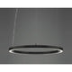 Rinq LED-Hängelampe Ring Ø 150cm Schwarz direkt & indirekt in modernem Design.