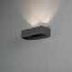Monza LED Außen Wandleuchte 2-flammig in Anthrazit mit 360° Spotdrehung, IP54, elegante Wandbeleuchtung.