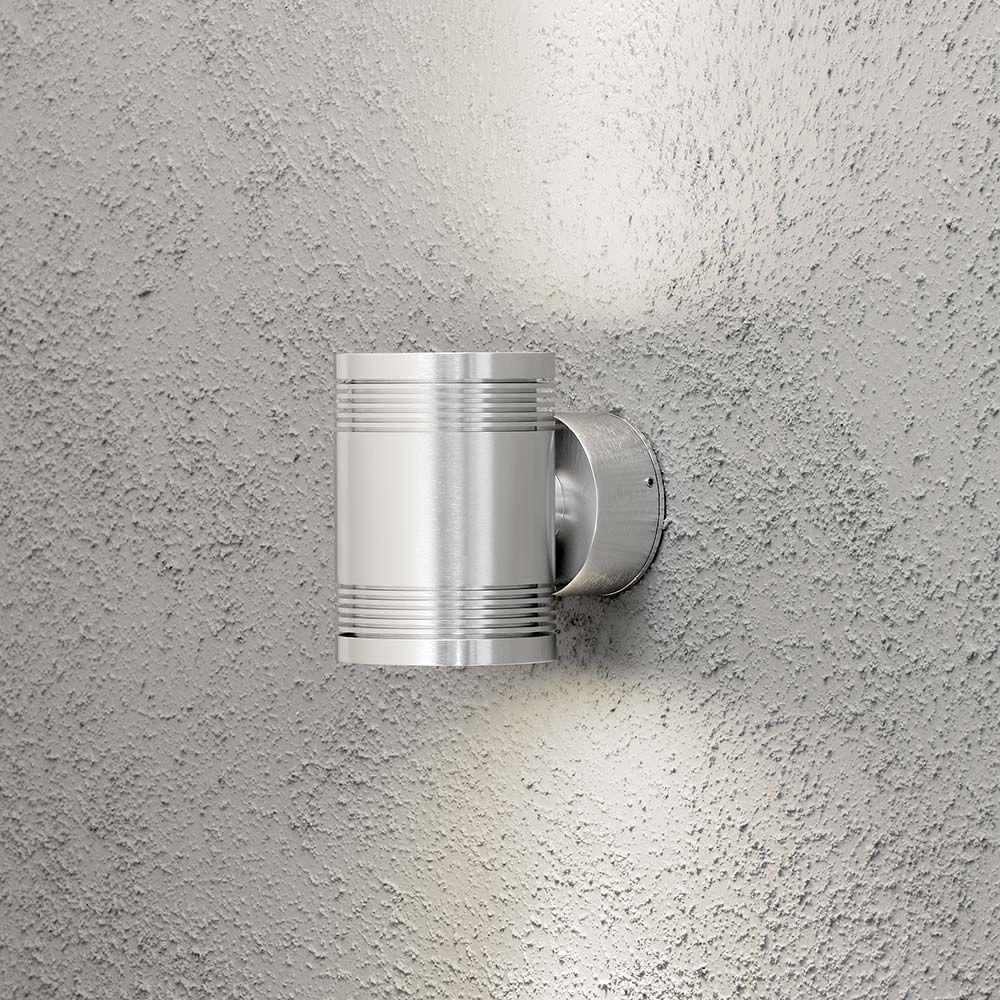 Monza LED outdoor wall light with double light cone