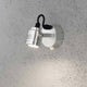 Monza LED Außen-Wandspot mit Bewegungsmelder Alu befestigt an einer Wand.