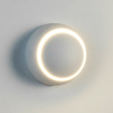 Moon rotating LED wall light 350lm Black