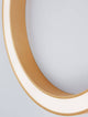 Alt Tag: Morbido LED Deckenleuchte Ø 80cm 2700, 4000K – goldener ringförmiger Aluminium-Acryl Leuchtenkörper, diffuses blendfreies Licht