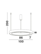Morbido LED hanger lamp Ø 100 cm 2700, 4000k