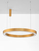 Morbido LED Pendelleuchte Ø 100cm 2700, 4000K in modernem, minimalistischen Design mit goldener Oberfläche.