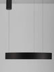 Morbido LED Pendelleuchte Ø 60cm 2700, 4000K in schwarz, schlichte Eleganz für modernes Wohndesign.