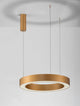 Morbido LED Pendelleuchte Ø 60cm 2700, 4000K in gold, modernes Design mit gleichmäßiger Lichtverteilung.
