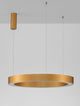 Morbido LED Pendelleuchte Ø 80cm 2700, 4000K in goldfarbenem Design mit minimalistischem Look
