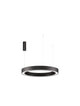 Morbido LED Pendelleuchte Ø 80cm 2700, 4000K in Schwarz, minimalistisches Design mit moderner LED-Technologie.
