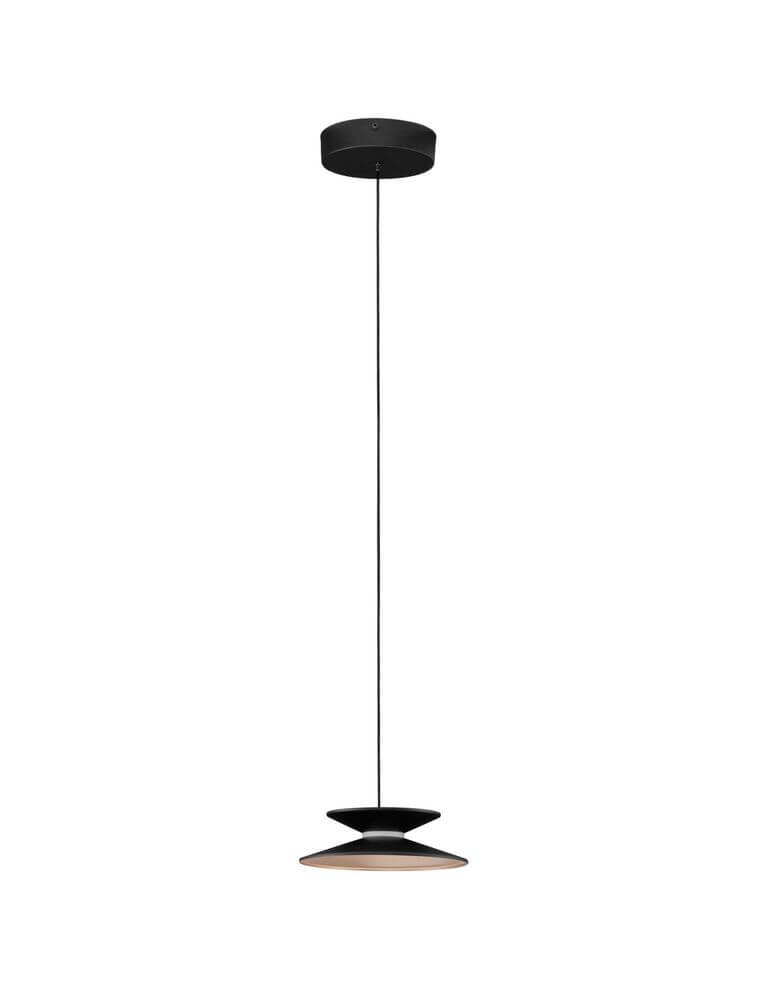 Morfi Pendelleuchte Ø 20cm 3000K Schwarz, Gold mit modernen Design und eleganter Beleuchtung.