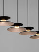 Morfi Pendelleuchte Balken 132cm 5-flammig 3000K Schwarz, Gold - Modernes Design für jeden Raum