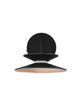 Morfi Wandleuchte 3000K Schwarz, Gold – moderne Wandlampe in Schwarz mit goldfarbenem Innenring, warmweißes 3000K Licht