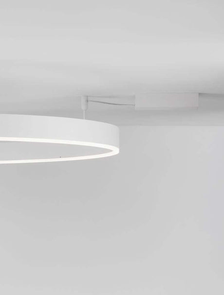 Plafonnier Motif LED Ø 100cm 3000K, élégant luminaire suspendu rond au design moderne, idéal pour des intérieurs raffinés.