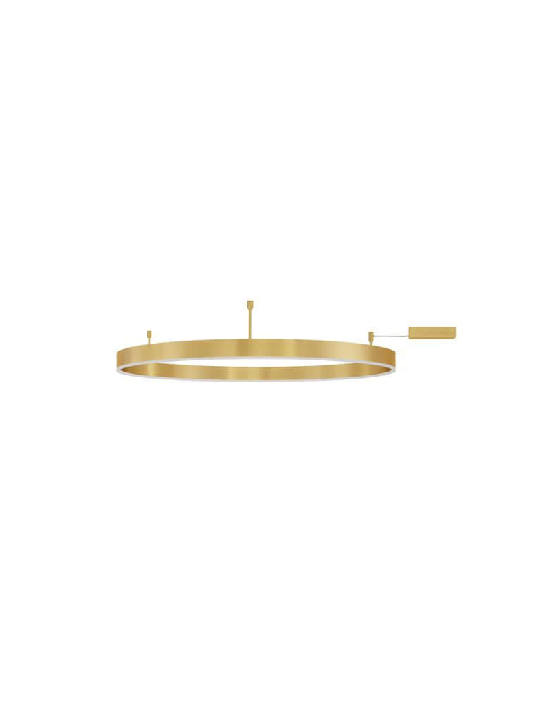 Motif LED Deckenleuchte Ø 100cm 3000K in elegantem Gold-Design, ideal für stilvolle Innenräume.