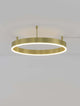 Motif LED Deckenleuchte Ø 60cm 3000K in Gold mit modernem Design und warmem Licht.