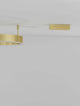 Motif LED Deckenleuchte Ø 60cm 3000K in elegantem goldfarbenen Design, ideale Ausleuchtung für jeden Raum.