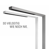 Presenza di movimento della lampada a pavimento dell'ufficio a LED e sensore di luce diurna argento