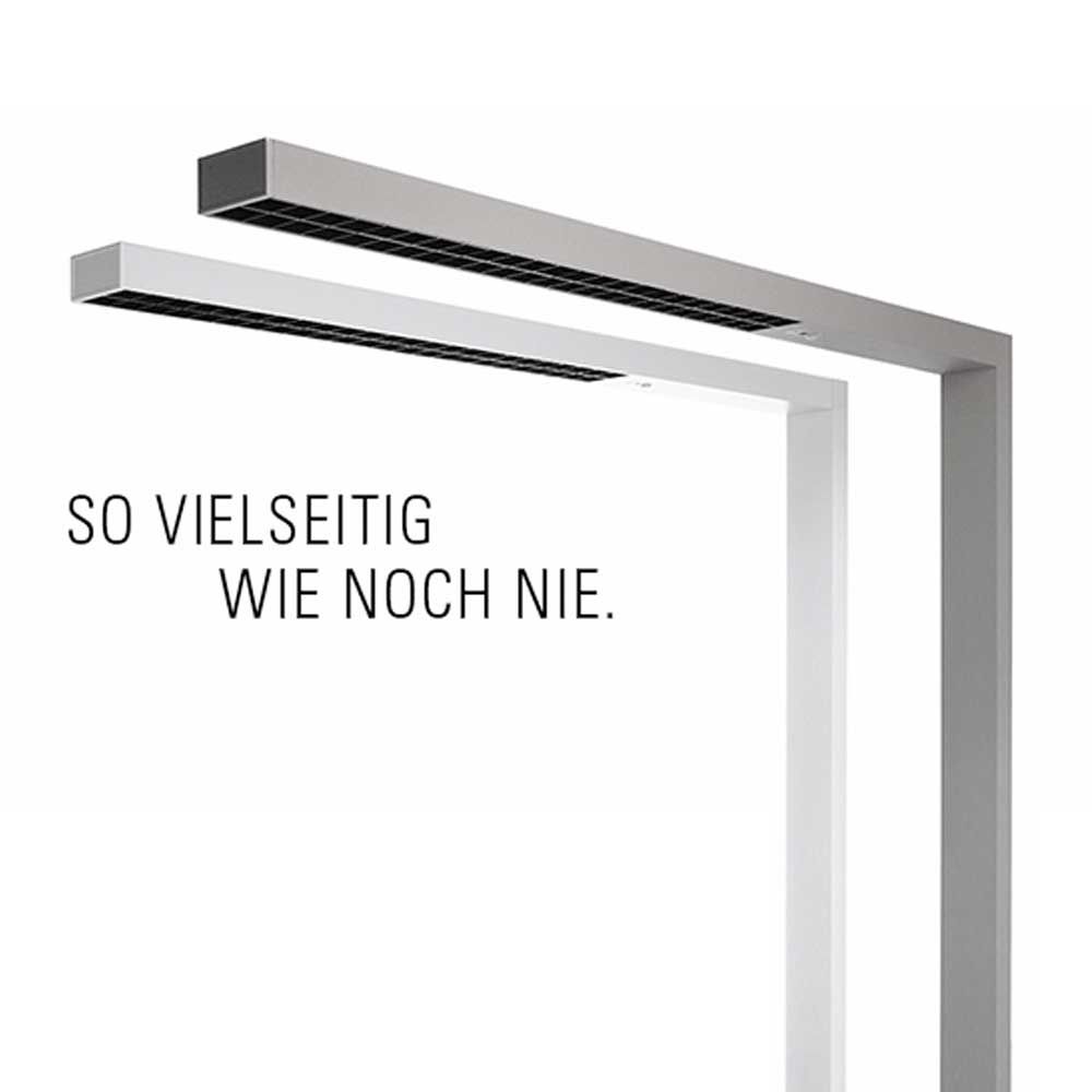 LED Office -lattiavalaisimen liikkeen läsnäolo- ja päivänvalon anturi hopeavärinen