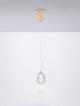 Movil Pendelleuchte 2-flammig Ø 17cm 3000K Gold elegante und moderne Deckenlampe in gold und weiß.