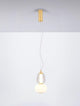 Movil Pendelleuchte 2-flammig Ø 17cm 3000K Gold mit elegantem goldenem Design und minimalistischer Struktur.