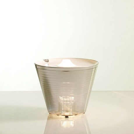 Rotaliana Multipot+ table lamp cable container + charging station chrome elegant table lamp in silver color