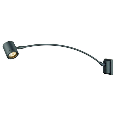 Displaylys Ny Myra antracit GU10 max. 50W IP55 – buet lys lavet af aluminium og glas