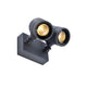 NEW MYRA WALL Spot Wandleuchte Silbergrau 2xGU10 max. 2x50W IP55 mit drehbaren Leuchtenköpfen