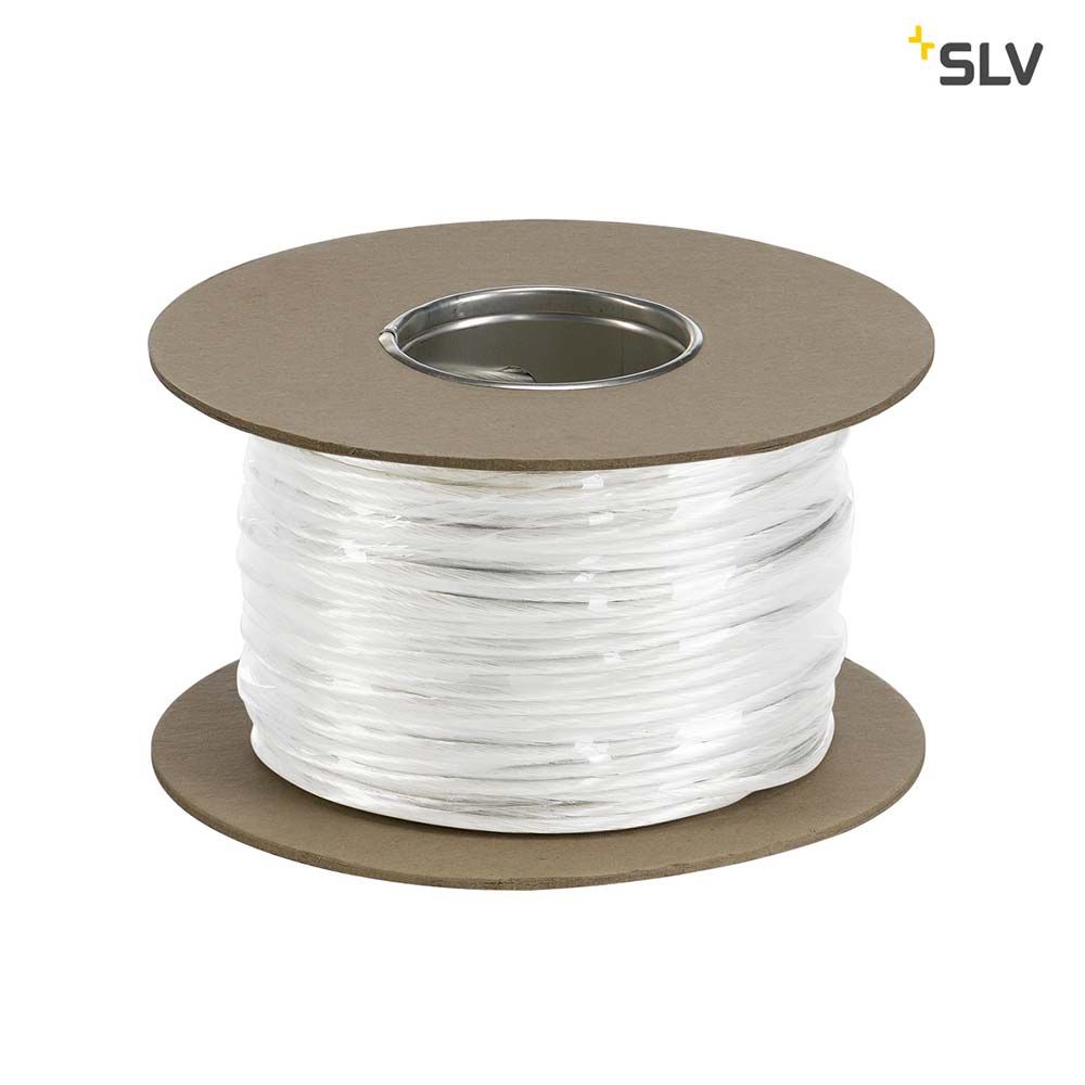 12V-Seil für Tenseo 12V-Seilsystem Weiß 4mm² 100m auf einer Rolle, geeignet für Niedervolt Seil-Systeme.