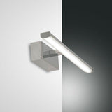 Nala LED Wandleuchte IP44 verchromt mit 540lm, elegante Spiegel- und Bilderlampe mit Schutzklasse IP44.