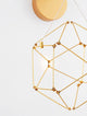 Nebula LED Wandleuchte Ø 23,4cm 3000K mit modernem geometrischen Design in Gold.