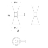 Nemo Applique De Marseille wall lamp Up&Down