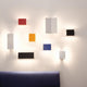 Nemo Applique À Volet Pivotant Plié LED Wandlampe 26x34 in verschiedenen Farben an einer Wand befestigt