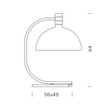 Lampada da tavolo AS1C Albini con tonalità di vetro