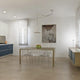 Nemo As41C Glas Hängelampe von Albini in modernem Kücheninterieur mit klarem Design und eleganter Beleuchtung.