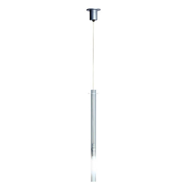 Nemo Canna Nuda suspension en verre argentée – suspension élégante avec câble pour luminaire suspendu