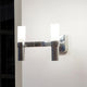 Nemo Crown 2 Wandlampe mit modularer Aluminiumdruckgußstruktur und sandgestrahlten Diffusorgläsern.