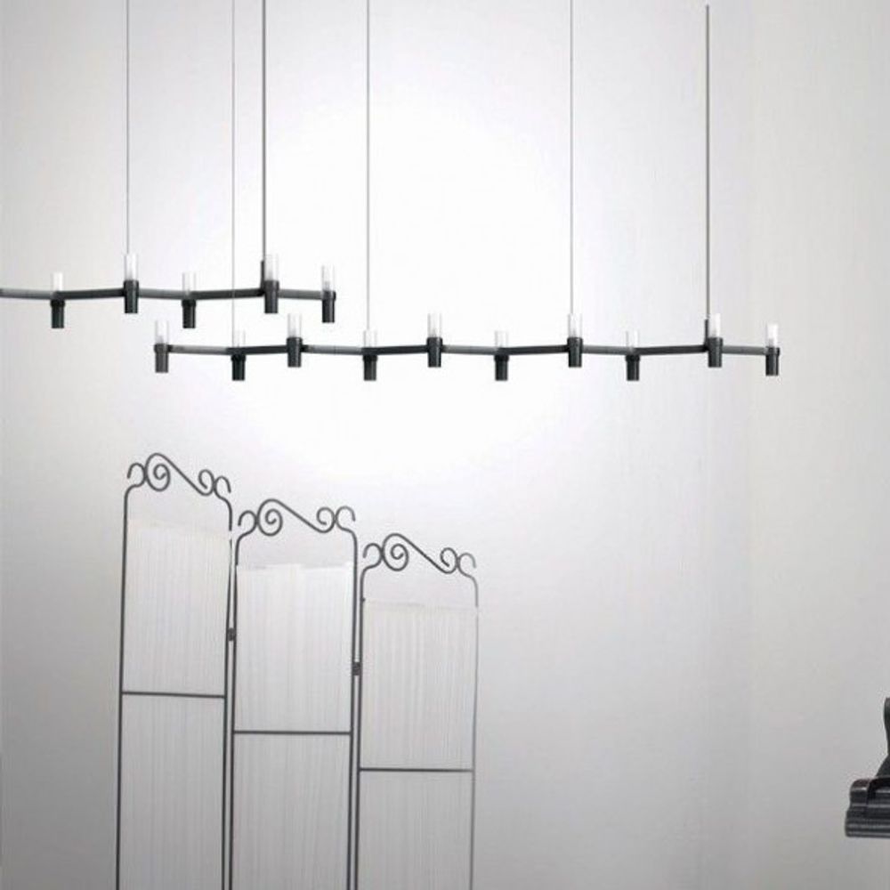 Nemo Crown Plana Linea Esstischlampe 10-flg. 168cm