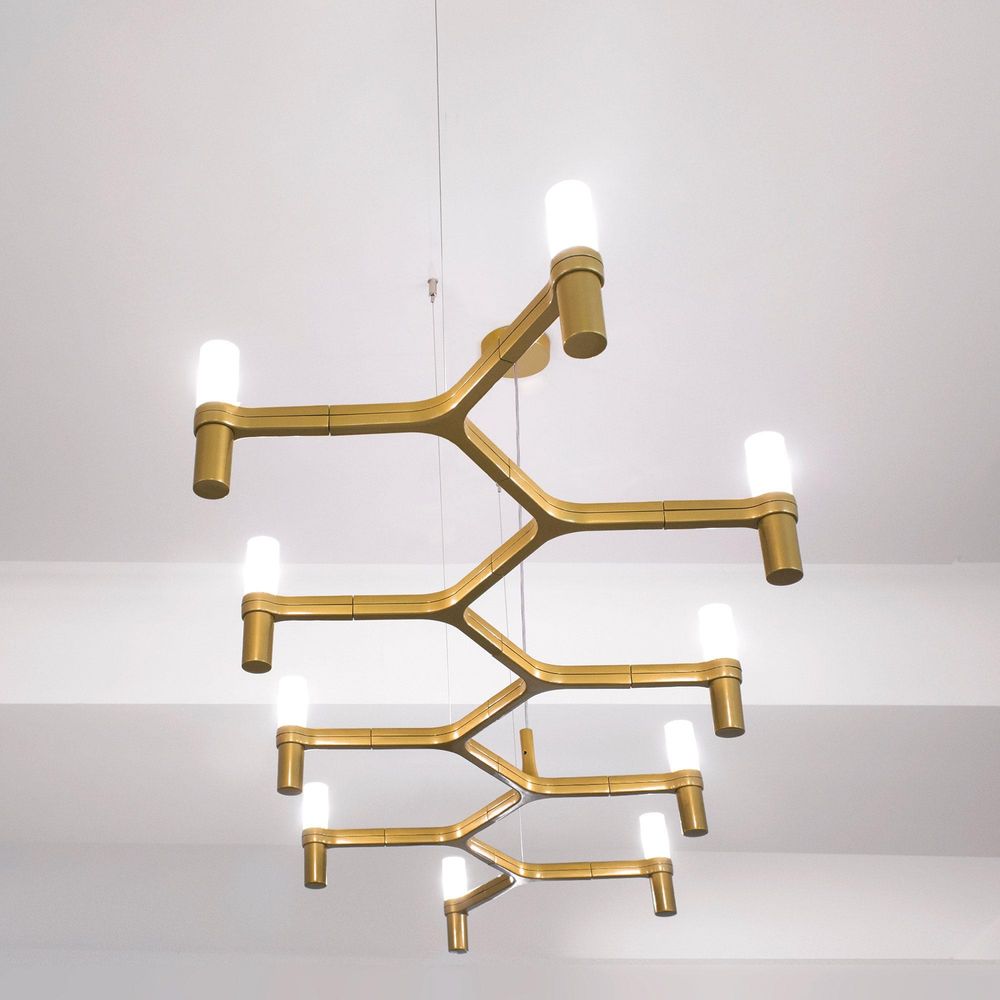 Nemo Crown Plana Linea Esstischlampe 10-flg. 168cm