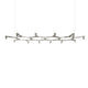 Nemo Crown Plana Major Esstischleuchte 12-flammig in elegantem Design aus Aluminium und Glas.