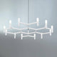 Nemo Crown Plana Minor Kronleuchter 12-flammig 113cm, modernes Design mit diffusen Licht aus Aluminium und Glas.
