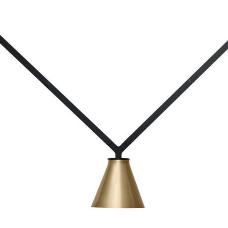 Nemo Dabliu Cone LED lampe suspendue avec spots métalliques coniques pour un éclairage ciblé.