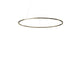 Nemo Ellisse Major Up LED Hängelampe 133x70cm indirekt in Goldfarbe, ovale Form, modern und elegant.