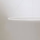 Nemo Ellisse Mega Up LED Pendellampe 186x95cm indirekt in modernem Design mit opalem Licht.