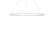 Nemo Ellisse Minor LED Hängelampe 97x40cm direkt in Weiß, ovales Design, ideal für Wohnräume.