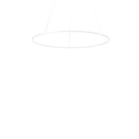 Nemo Ellisse Minor Up LED Pendelleuchte 97x40cm indirekt in Weiß, modernes Design für indirekte Beleuchtung.