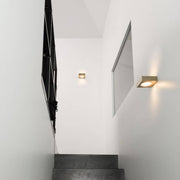 Nemo Fix Up LED Wandlampe 1-strahlig aus Aluminiumdruckguss in Gold satiniert, moderne Wandbeleuchtung