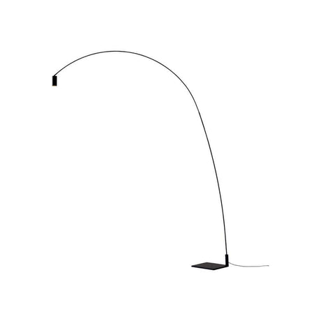 Nemo Fox LED Stehlampe Leselampe mit schwenkbarem Bogen und verstellbarem Spot für flexible Positionierung.